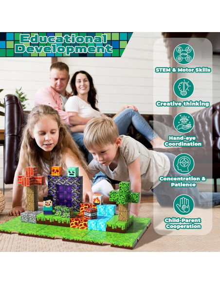150 Piezas Bloques Magnéticos ToyUnited - Juguete Educativo STEM
