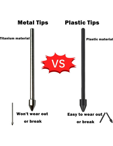 3 Puntas de Metal para S Pen Galaxy Tab S6 Lite Peixiong