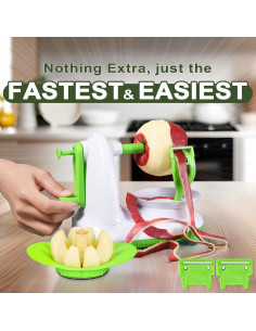 Pelador de Manzanas EZMO Ergonómico Acero Inoxidable 430g 2