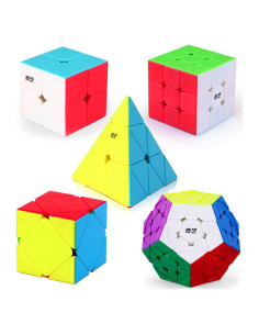 Conjunto de Cubos de Velocidad Roxenda 2x2 3x3 Skew Megaminx