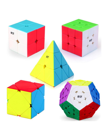 Conjunto de Cubos de Velocidad Roxenda 2x2 3x3 Skew Megaminx