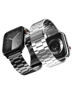 Correa de Acero Inoxidable para Apple Watch 49mm 46mm 45mm