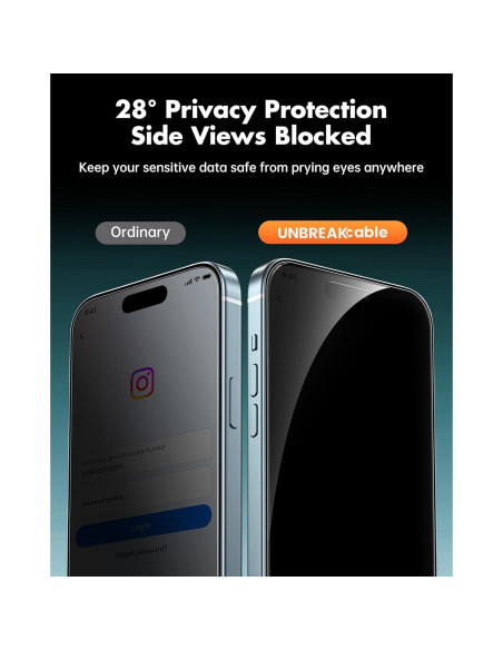 Protector de Pantalla UNBREAKcable para iPhone 15 6.1" 4PCS