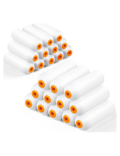 Paquete de 24 Cubiertas de Rodillo de Pintura Espuma 11cm Meyeyaia