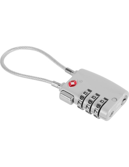 5 Candados de Combinación 3 Dígitos TKSDWBLTY Plata