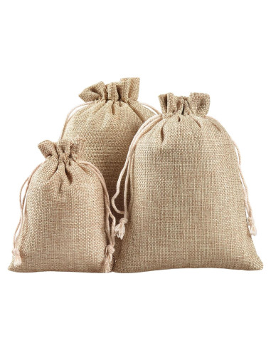 Bolsas de Regalo de Lino CVANSEN 30 Unidades 7.6x10.2 cm