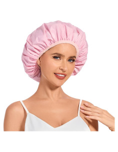 Gorro de Ducha Impermeable Reutilizable Kafteri Rosa Grande