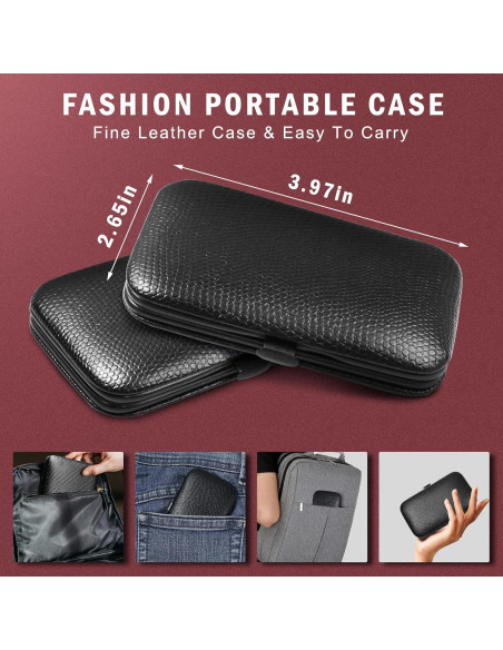 Set de Manicura 8 Piezas ONLYWEE con Estuche de Viaje