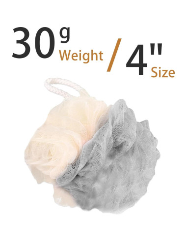Paquete de 20 Esponjas de Baño Lufa BEAGERUO Mini 10 cm