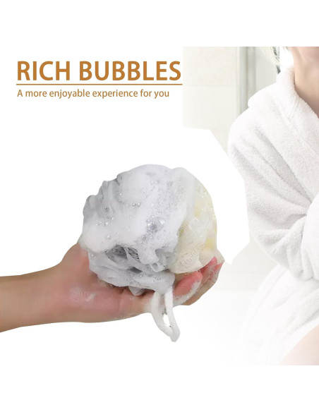 Paquete de 20 Esponjas de Baño Lufa BEAGERUO Mini 10 cm