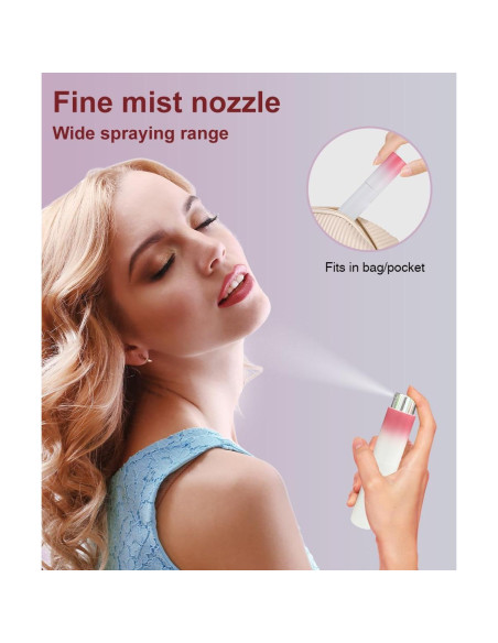 Botella de Perfume Rellenable YOUXIU 8ml Mini Viaje 4 Piezas