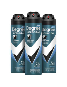 Spray Antitranspirante Degree Hombres UltraClear 107 g Negro + Blanco
