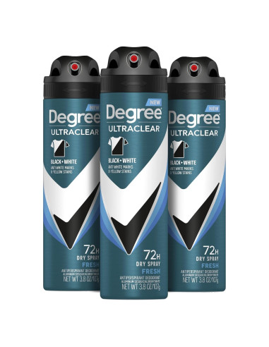 Spray Antitranspirante Degree Hombres UltraClear 107 g Negro + Blanco