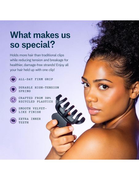 Clips de Garra Gimme Beauty para Cabello Grueso - Antideslizantes