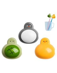 Juego de 3 Cubiertas de Cepillo de Dientes SAMIQU - Diseño Animales
