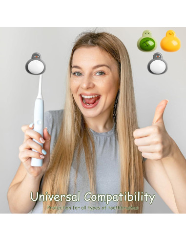 Juego de 3 Cubiertas de Cepillo de Dientes SAMIQU - Diseño Animales