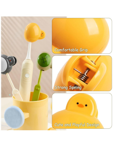 Juego de 3 Cubiertas de Cepillo de Dientes SAMIQU - Diseño Animales