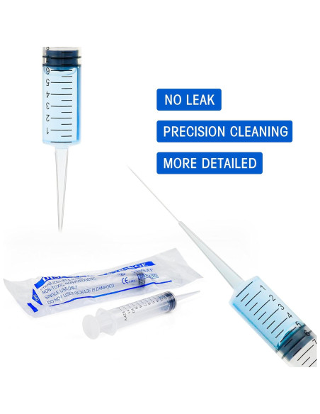 Paquete de 7 Jeringas Dentales BHOWISK 12ml Punta Recta