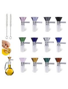 12 Embudos de Vidrio Borosilicatado con Mango Kowpruit