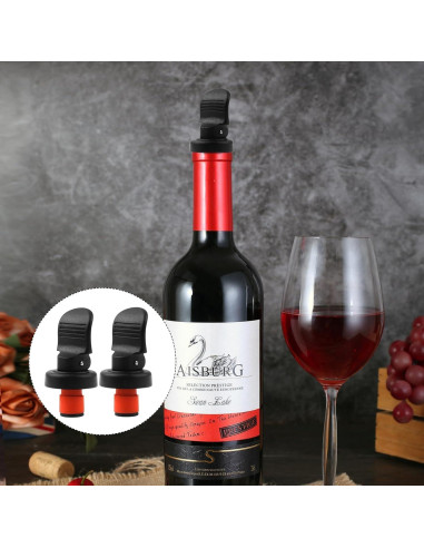 Conjunto 6 Tapones para Botellas de Vino Notoke - Sello Hermético