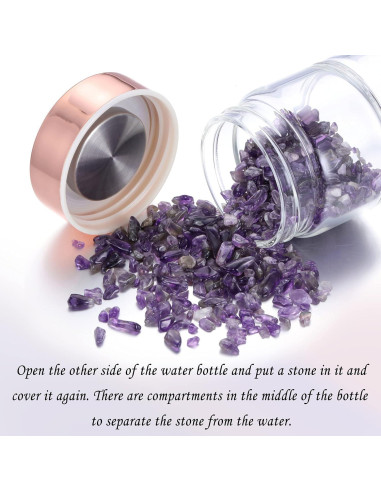 Botella de Agua de Cristal Yoption 400ml con Infusor y Funda
