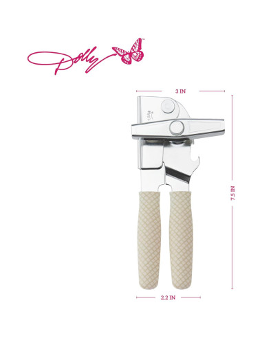 Abrelatas Compacto Dolly Parton - Mangos Ergonómicos 19 cm