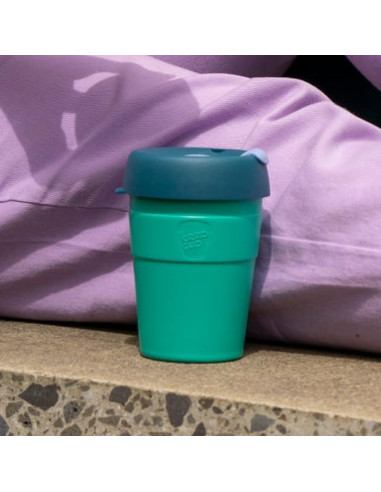 Taza de Café Reutilizable KeepCup 16oz Acero Inoxidable Aislado