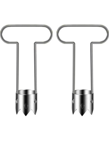 Juego de 2 Corers de Frutas Serrados ZPRODESTD - Acero Inoxidable