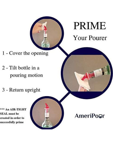 Vertedor de Licor Medido AmeriPour 60ml - Paquete de 3