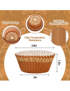 300 Forros de Papel para Cupcake Cielito Lindo JarThenaAMCS 2