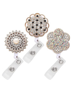 Porta Credenciales Retráctil Coeufuedy 3PCS Multicolor 61cm