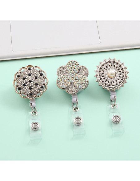 Porta Credenciales Retráctil Coeufuedy 3PCS Multicolor 61cm