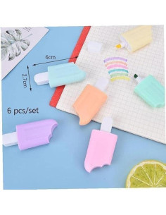Set de 6 Marcadores Mini en Forma de Hielo ZGLUZP Multicolor 2