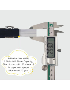 Clips de Carpeta Grandes DSTELIN 41mm Negros - Paquete de 36 2