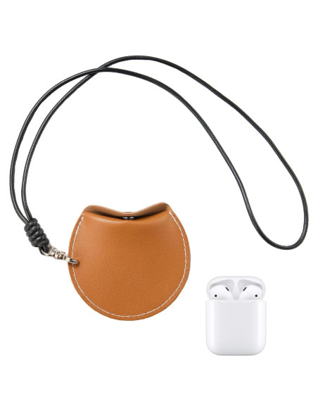 Funda de Cuero Vintage para AirPods Pro 2/1 Wiswhy - Marrón