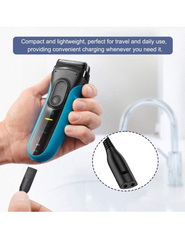 Cargador USB 12V para Afeitadoras Braun Series 1 a 9