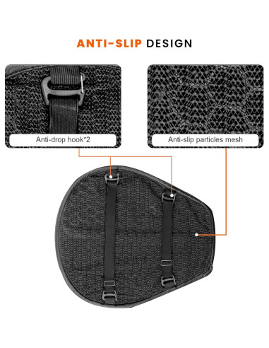 Cojín de Asiento de Gel Plegable Grand Pitstop 36.99x15cm