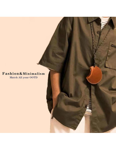 Funda de Cuero Vintage para AirPods Pro 2/1 Wiswhy - Marrón