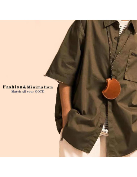 Funda de Cuero Vintage para AirPods Pro 2/1 Wiswhy - Marrón