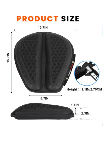 Cojín de Asiento de Gel Plegable Grand Pitstop 36.99x15cm