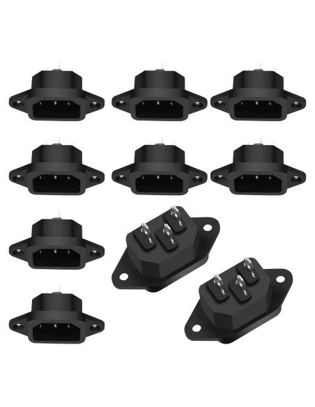 Adaptador de enchufe C14 250V 10A Yingtuyou - 10 PCS