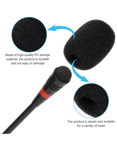 Paquete de 12 Cubiertas de Espuma para Micrófono - Alta Densidad