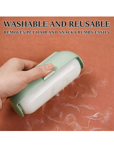 Rodillo de Pelusa Reutilizable GOPONG 13.97x6.6cm Verde 2