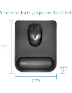 Almohadilla de Ratón Ergonómica Kensington K55888WW, Negro 2