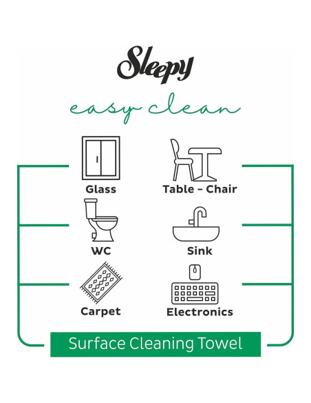 Toallitas de Limpieza Multiusos Sleepy - 100 Unidades