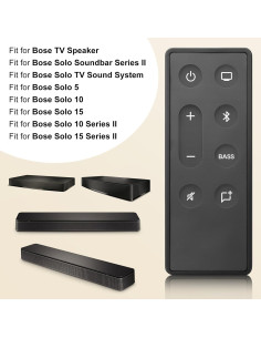 Control Remoto Reemplazo Bose Solo Soundbar II - Alta Calidad 2