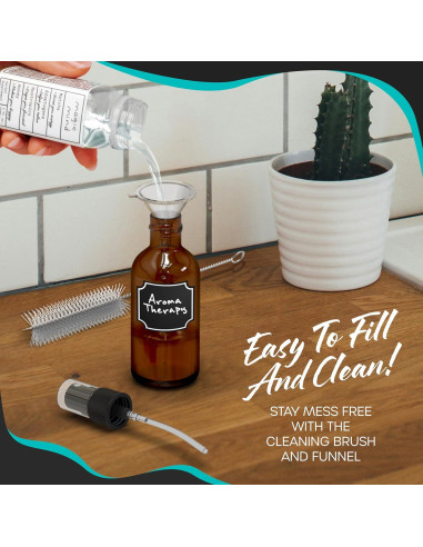 Botellas de Spray de Vidrio Ámbar Nevlers 60 mL - Paquete de 24