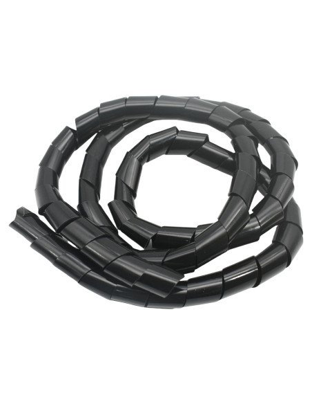 Manga Enrollada Espiral MyyYiTar 1" x 1.68m para Cables - Negro