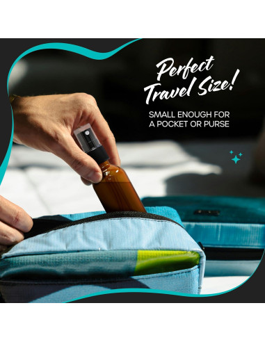 Botellas de Spray de Vidrio Ámbar Nevlers 60 mL - Paquete de 24