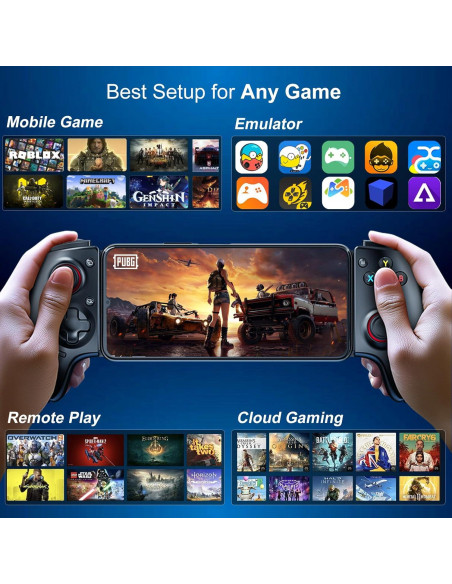 Controlador Bluetooth Megadream para iPhone/Android - Juegos en la Nube